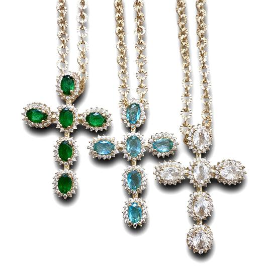 Crystal Cross Necklace