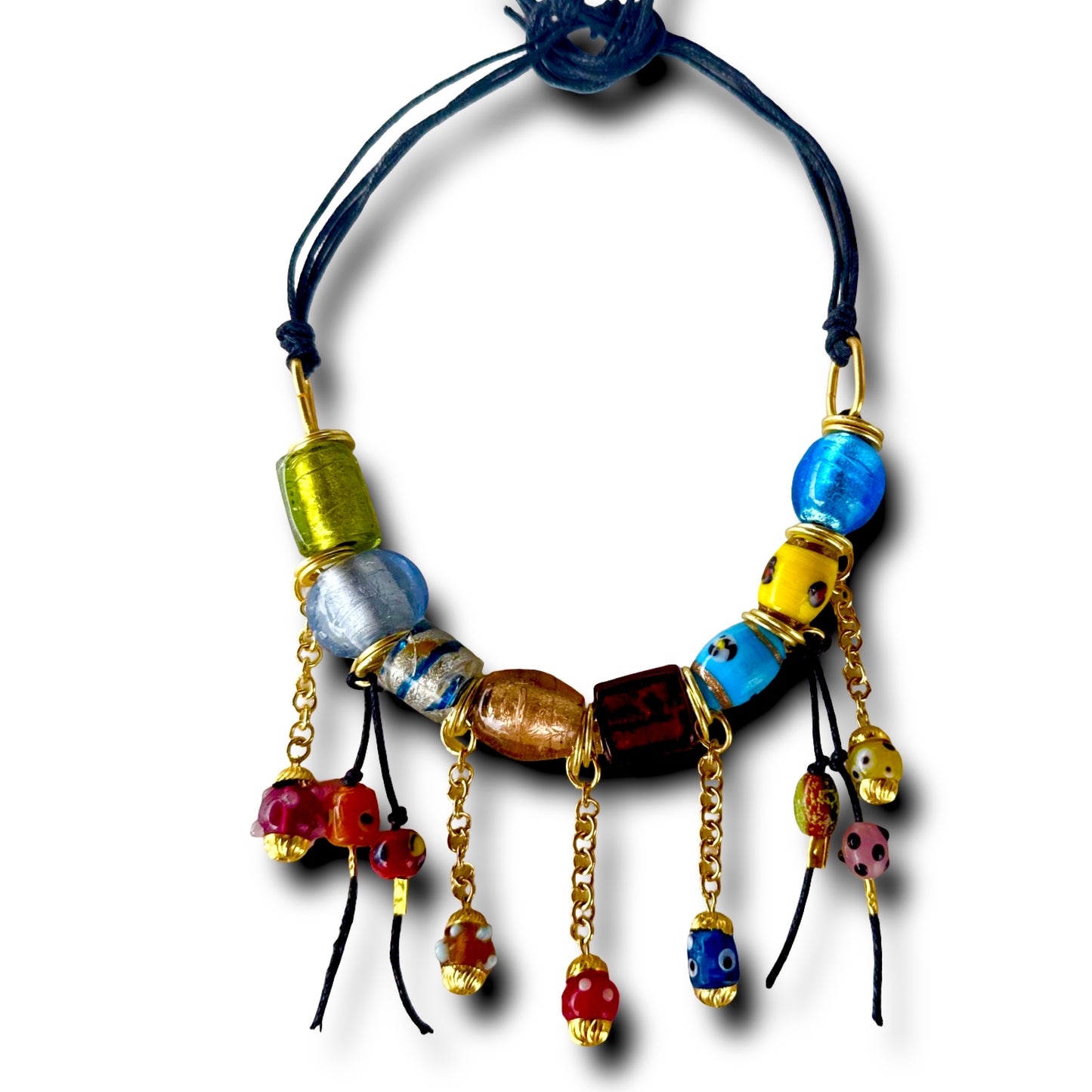 Colored Charms Necklace