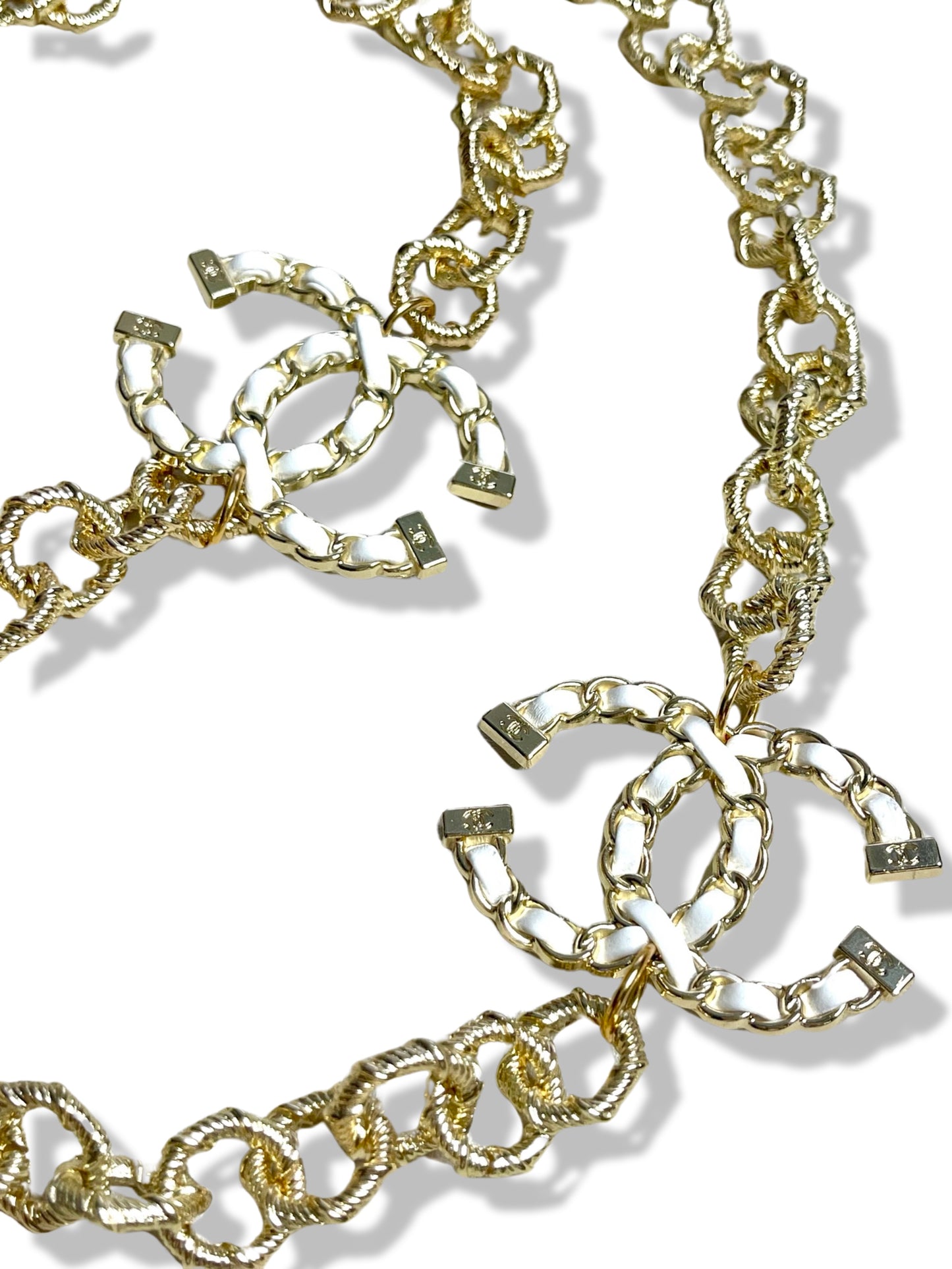 Vintage CC Asymmetric Re-Worked Necklace