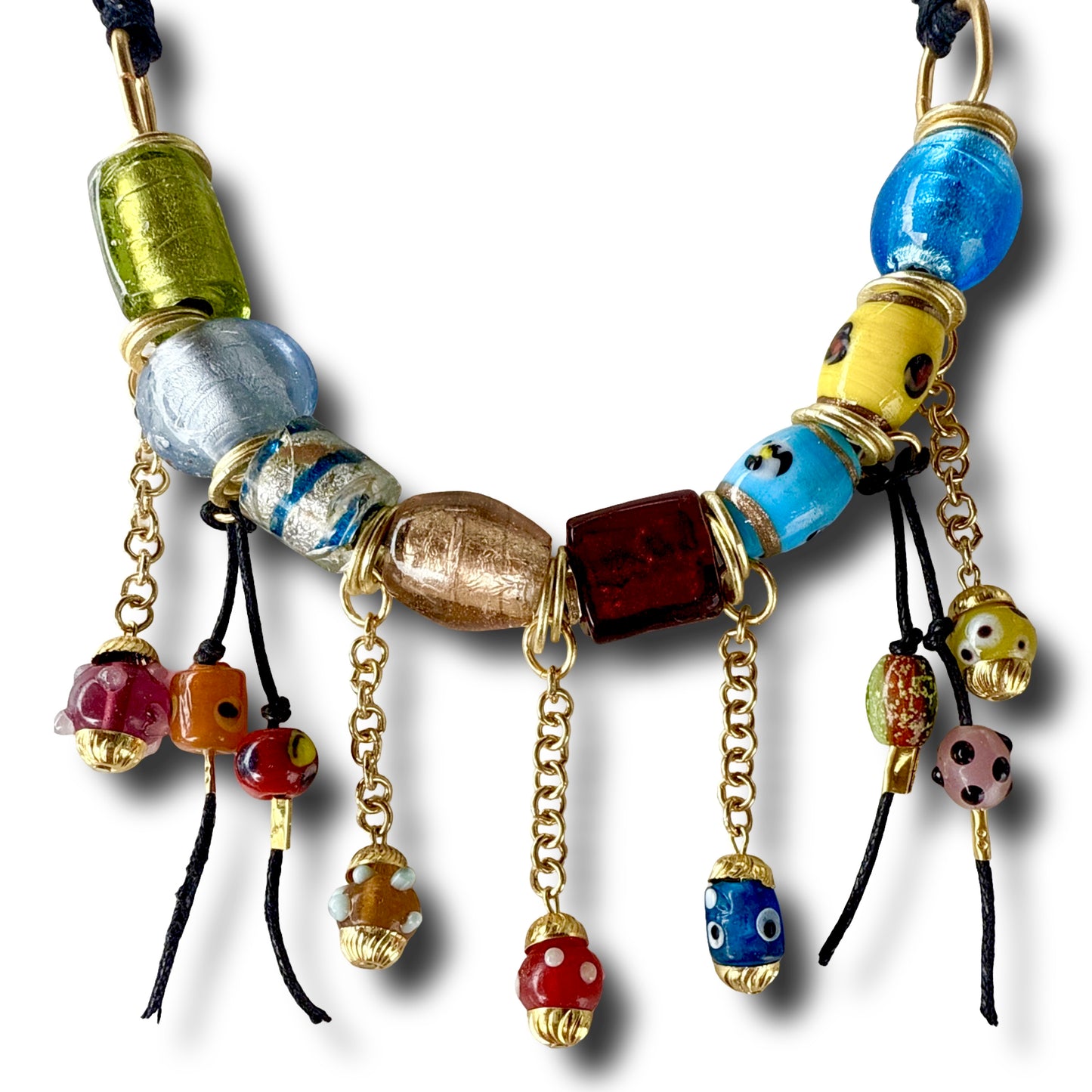 Colored Charms Necklace