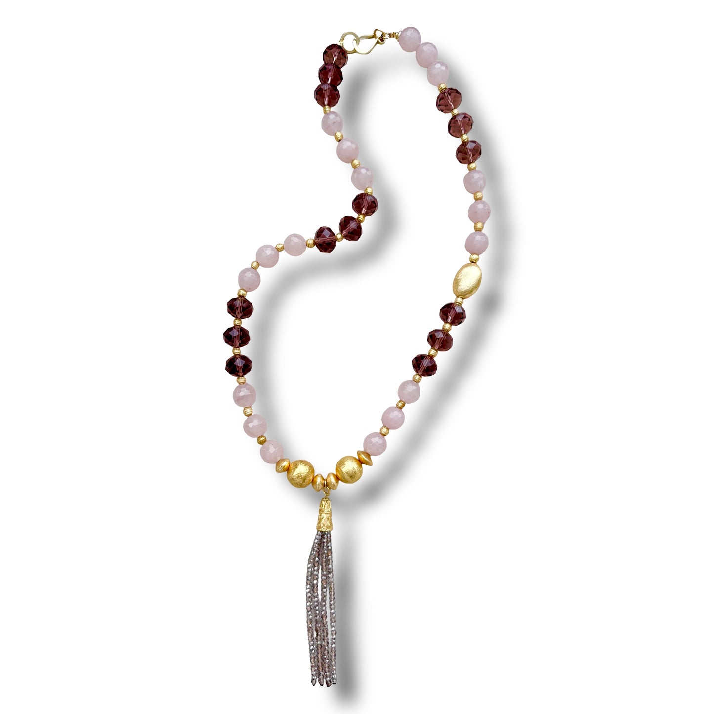 Rose Crystal Necklace