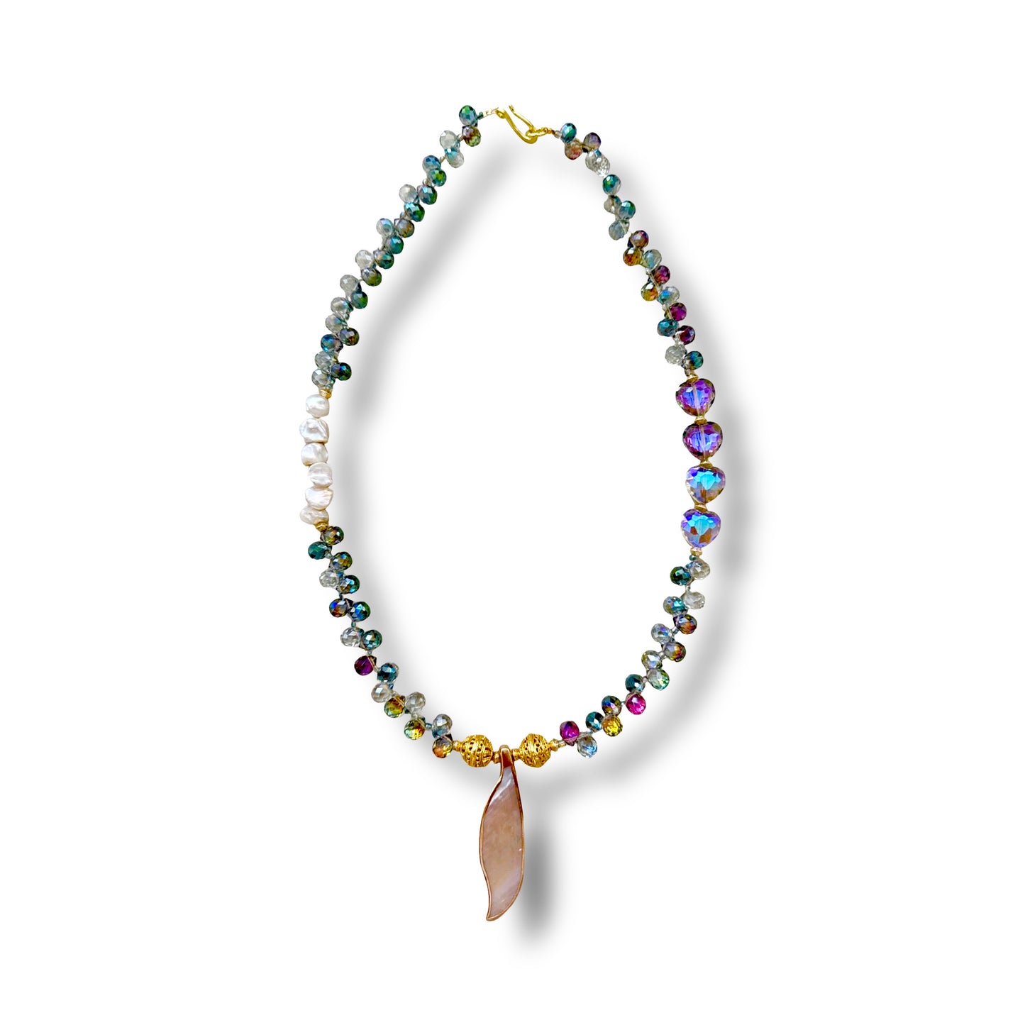 Iridescent Crystal Necklace