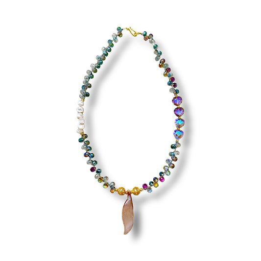 Iridescent Crystal Necklace