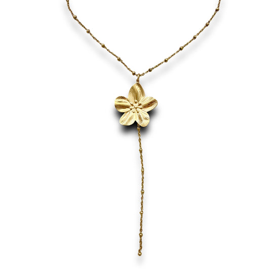 Flower Lariat Necklace