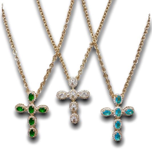 Crystal Cross Necklace
