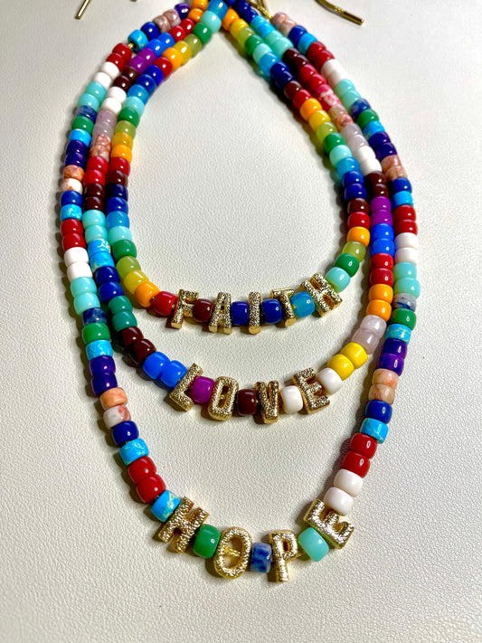 Colorful Crystal Beads Trends Necklace