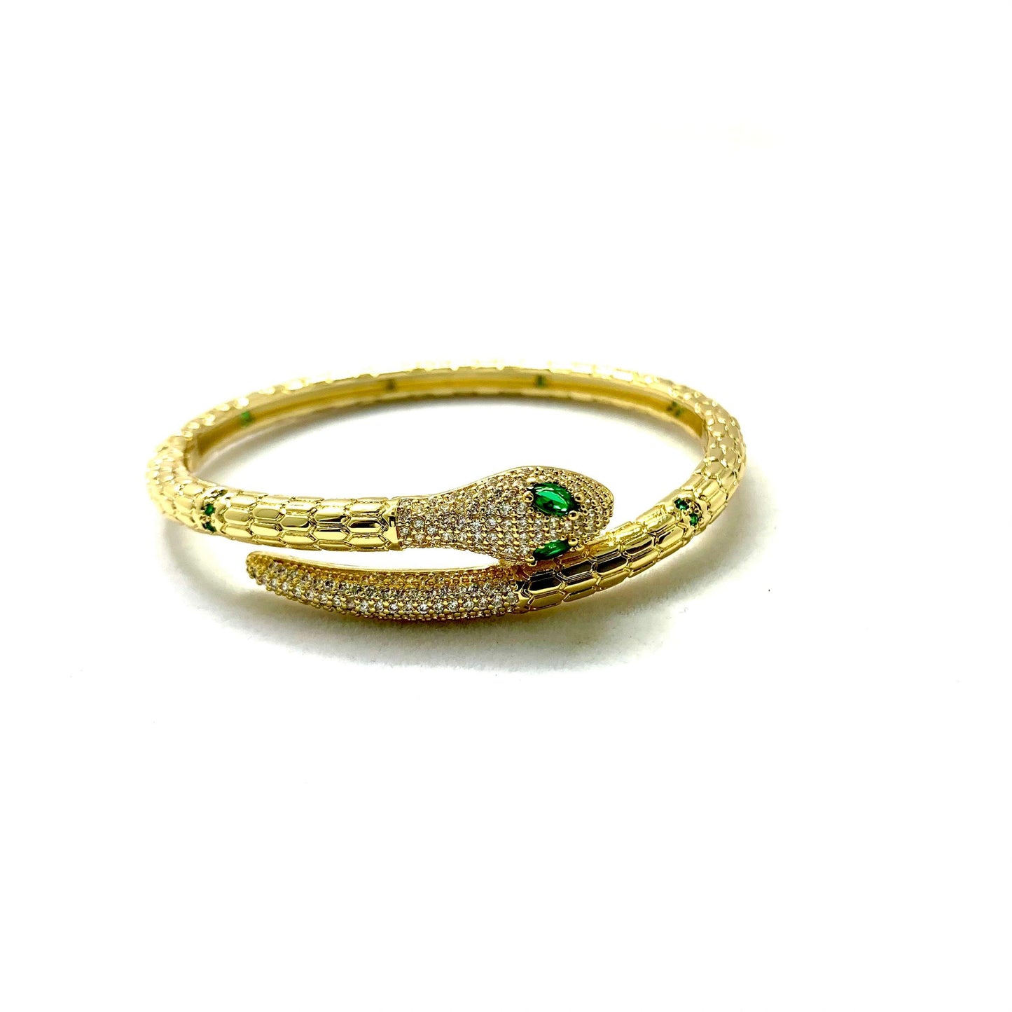 Green Eye Snake Bracelet