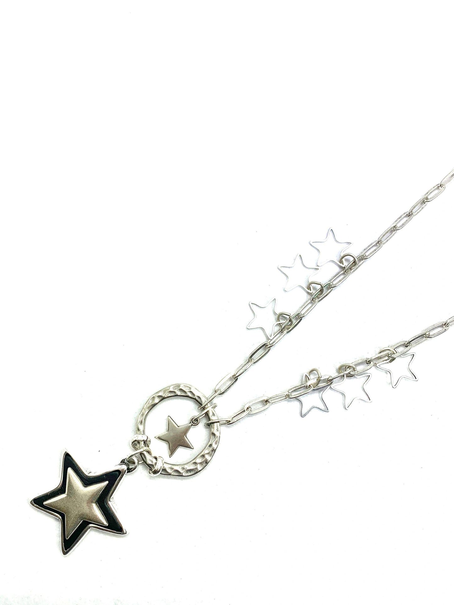 Coolskin Silver Stars Long Necklace