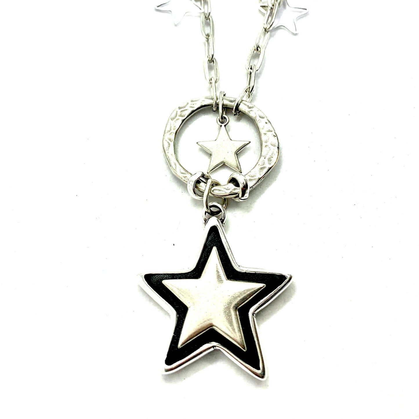 Coolskin Silver Stars Long Necklace