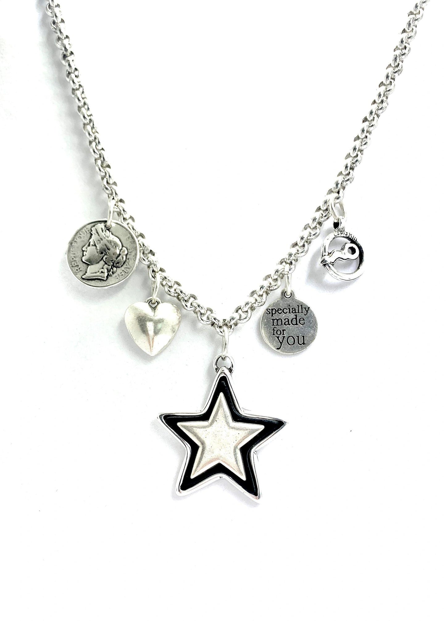 Coolskin Stars, Coins and Love Necklace