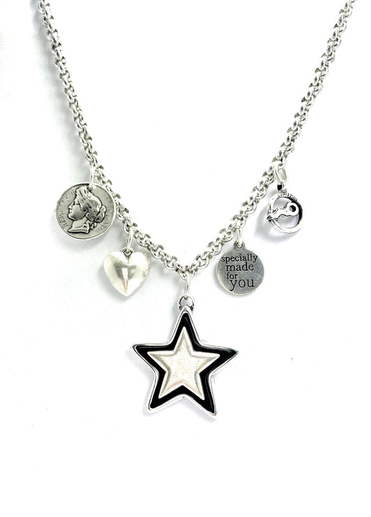 Coolskin Stars, Coins and Love Necklace