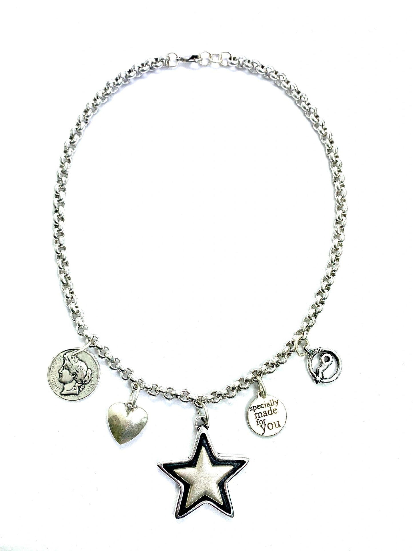 Coolskin Stars, Coins and Love Necklace