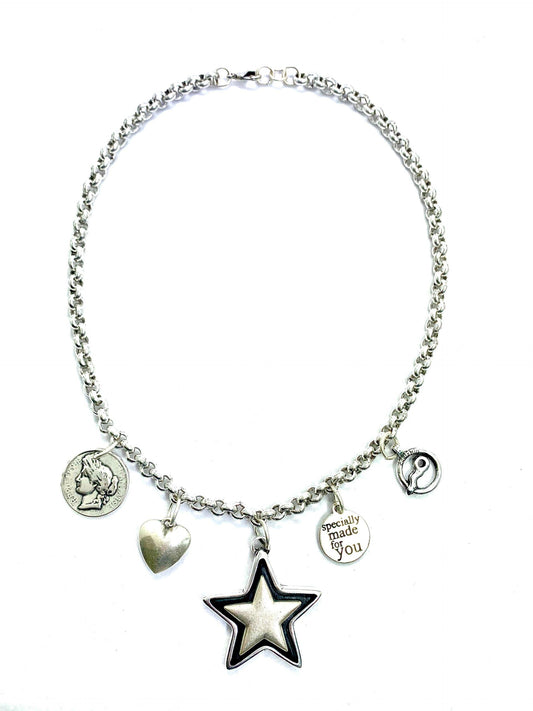 Coolskin Stars, Coins and Love Necklace