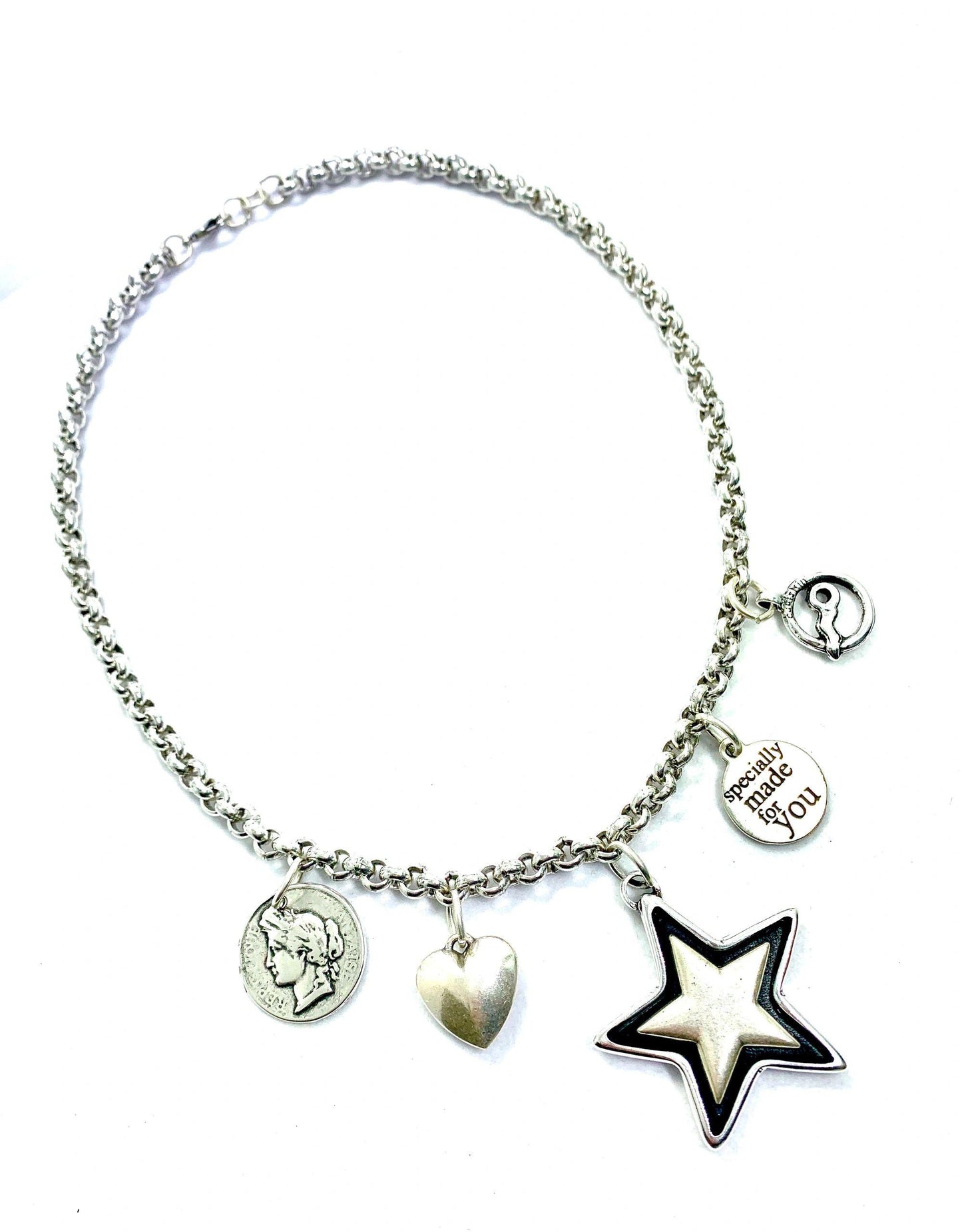 Coolskin Stars, Coins and Love Necklace