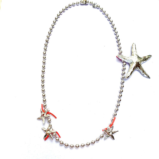 Tra-La-Rá Sea Star Coral Long Necklace