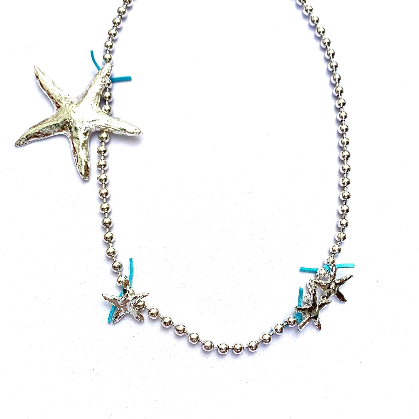 Tra-La-Rá Sea Star Blue Long Necklace