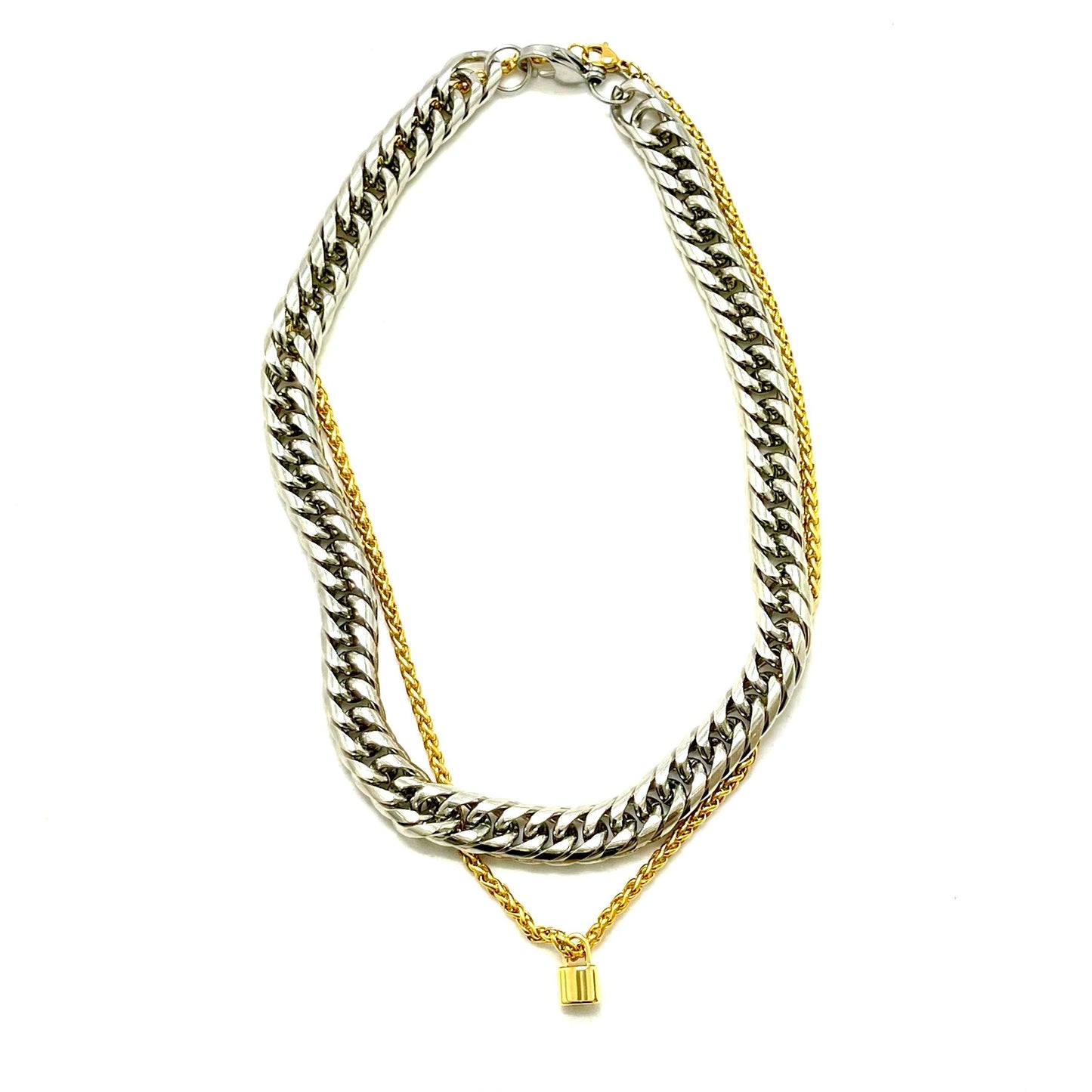 Silver Statement Padlock Mixed Set