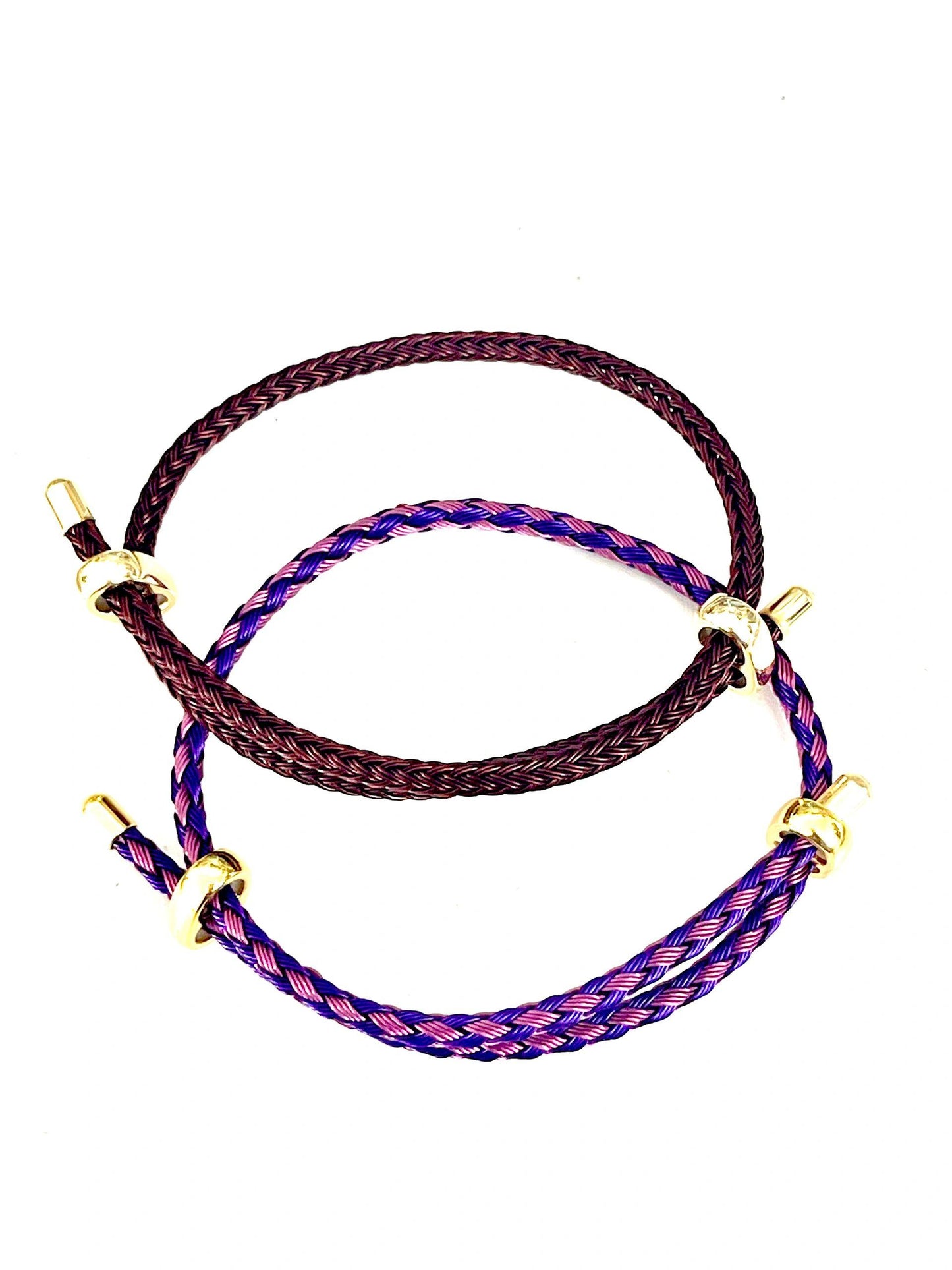 Braided Wire Colored Bracelet Set