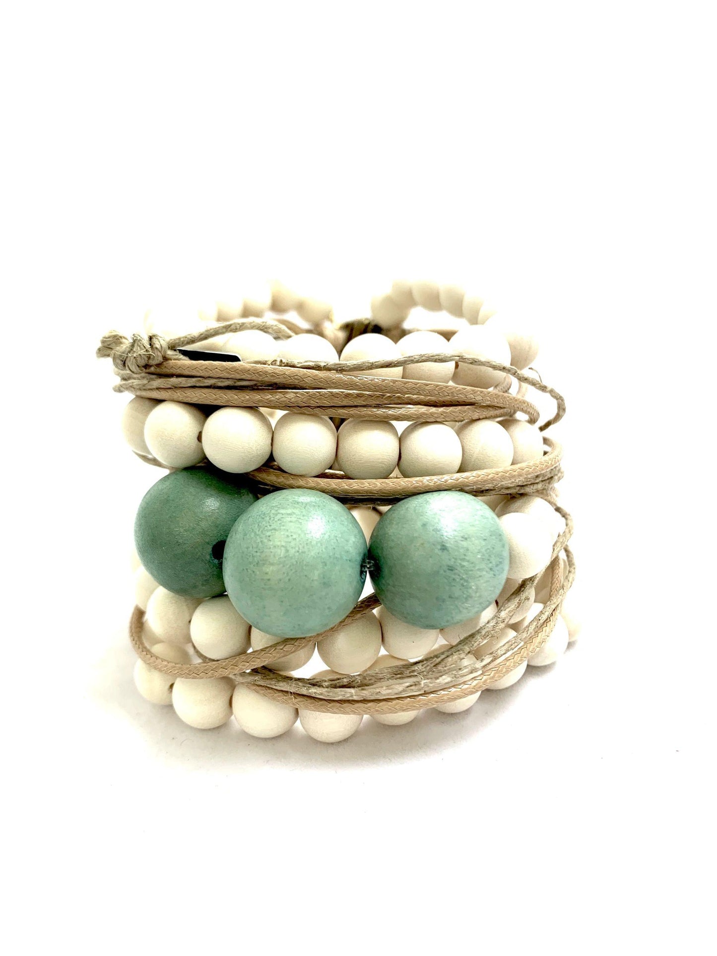Natural Coconut Afrostyle Greek Designer Bracelet