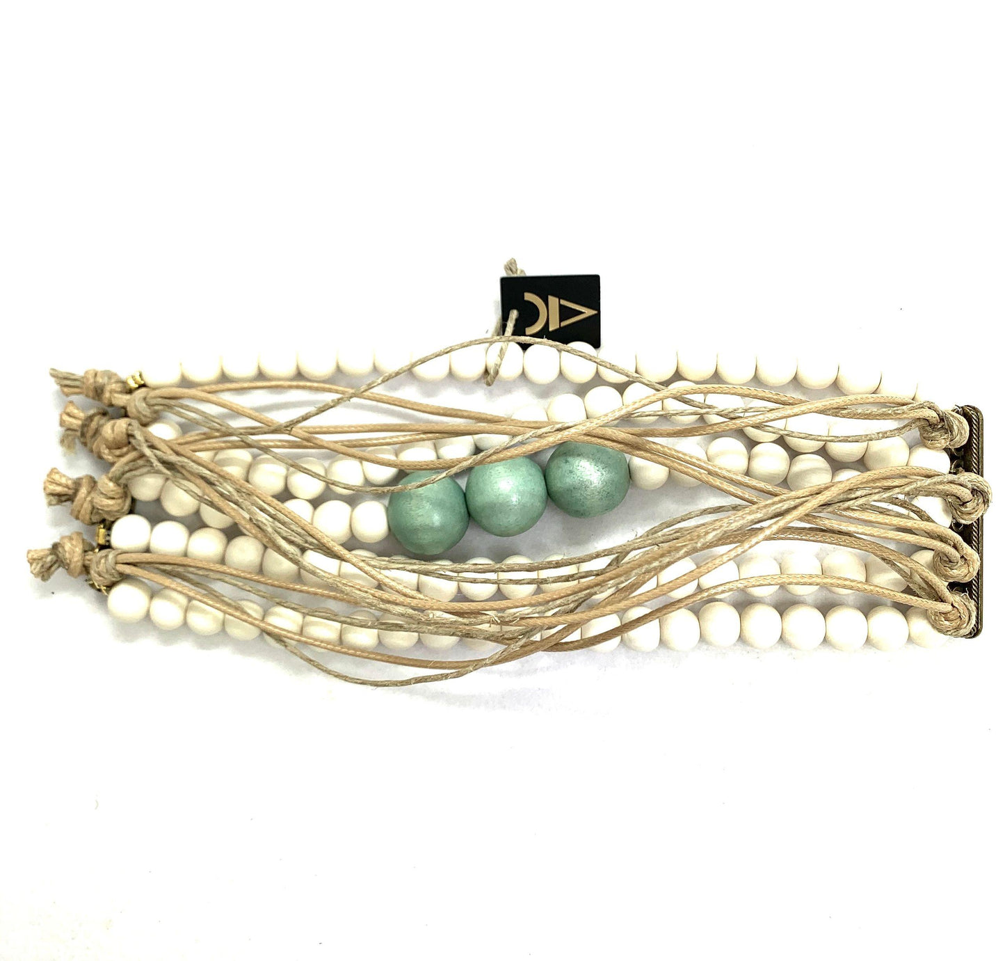 Natural Coconut Afrostyle Greek Designer Bracelet