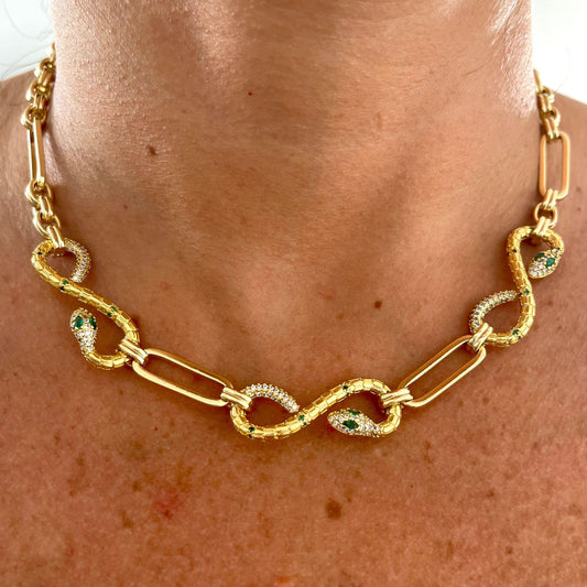 Infinite Protection Snake Necklace