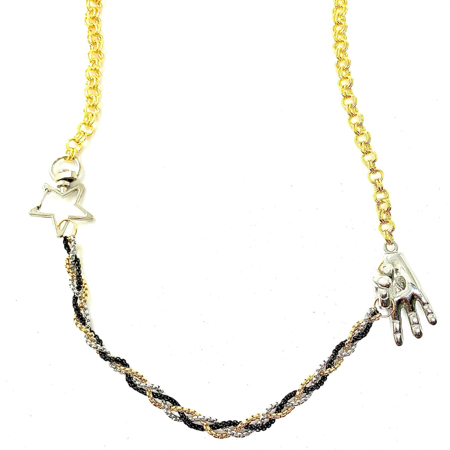 OK, All Good - Mixed Braided Necklace