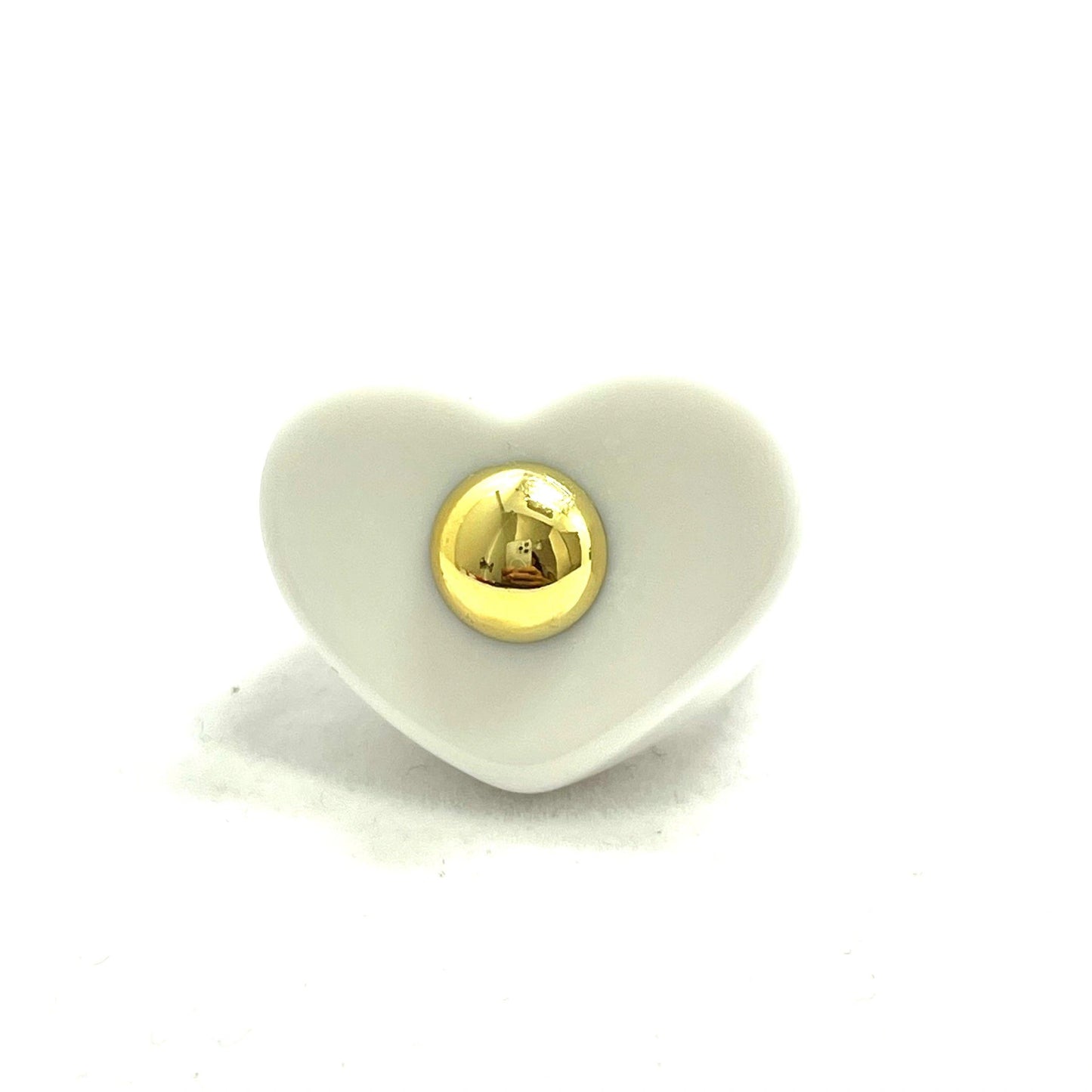 Acrylic Heart Vintage Rings