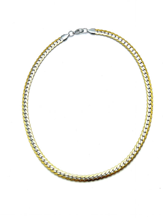 Two-Tone Stainless Steel Necklace