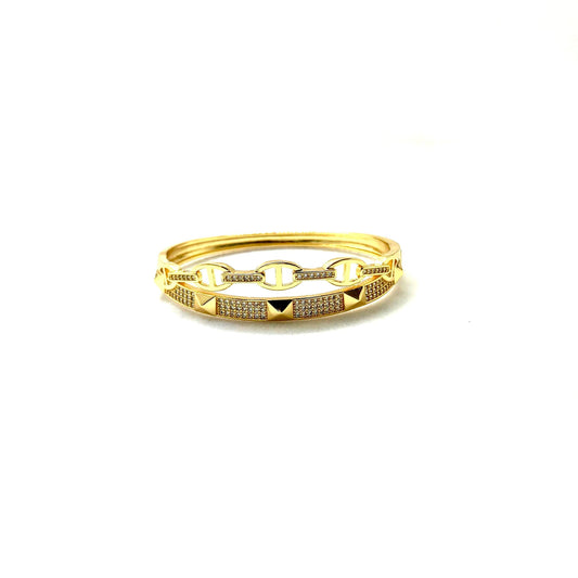 Golden Zirconia Bangle