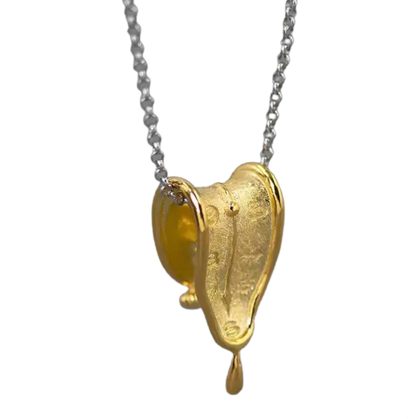Melting Clocks Necklace