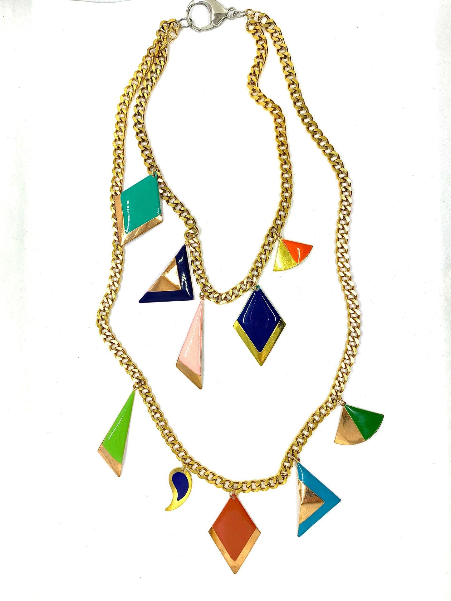 Geom Necklace - Double Charmed