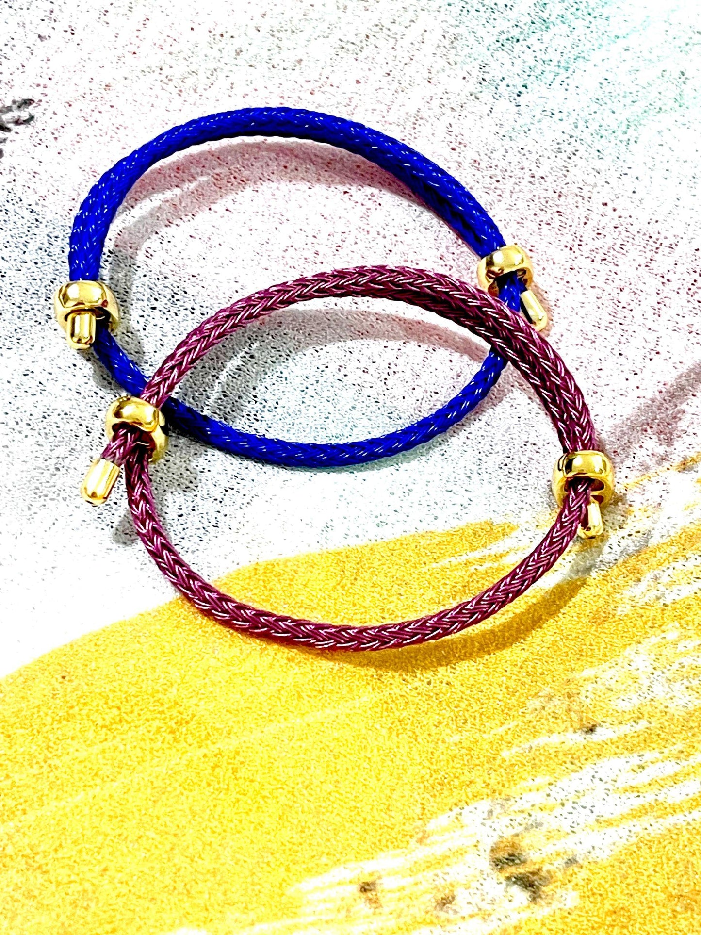 Braided Wire Colored Bracelet Set