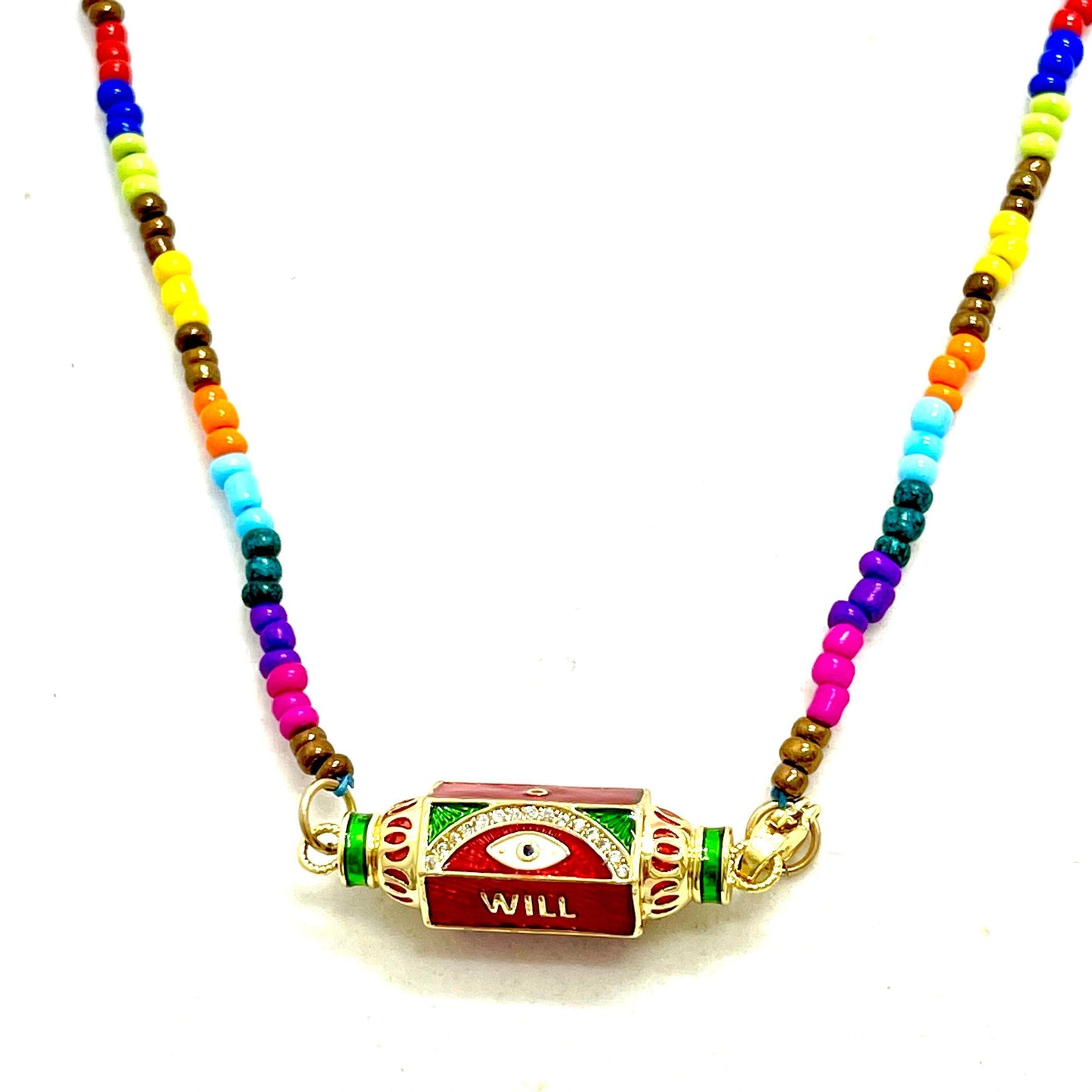 Invocate Will Power Box Colorful Necklace