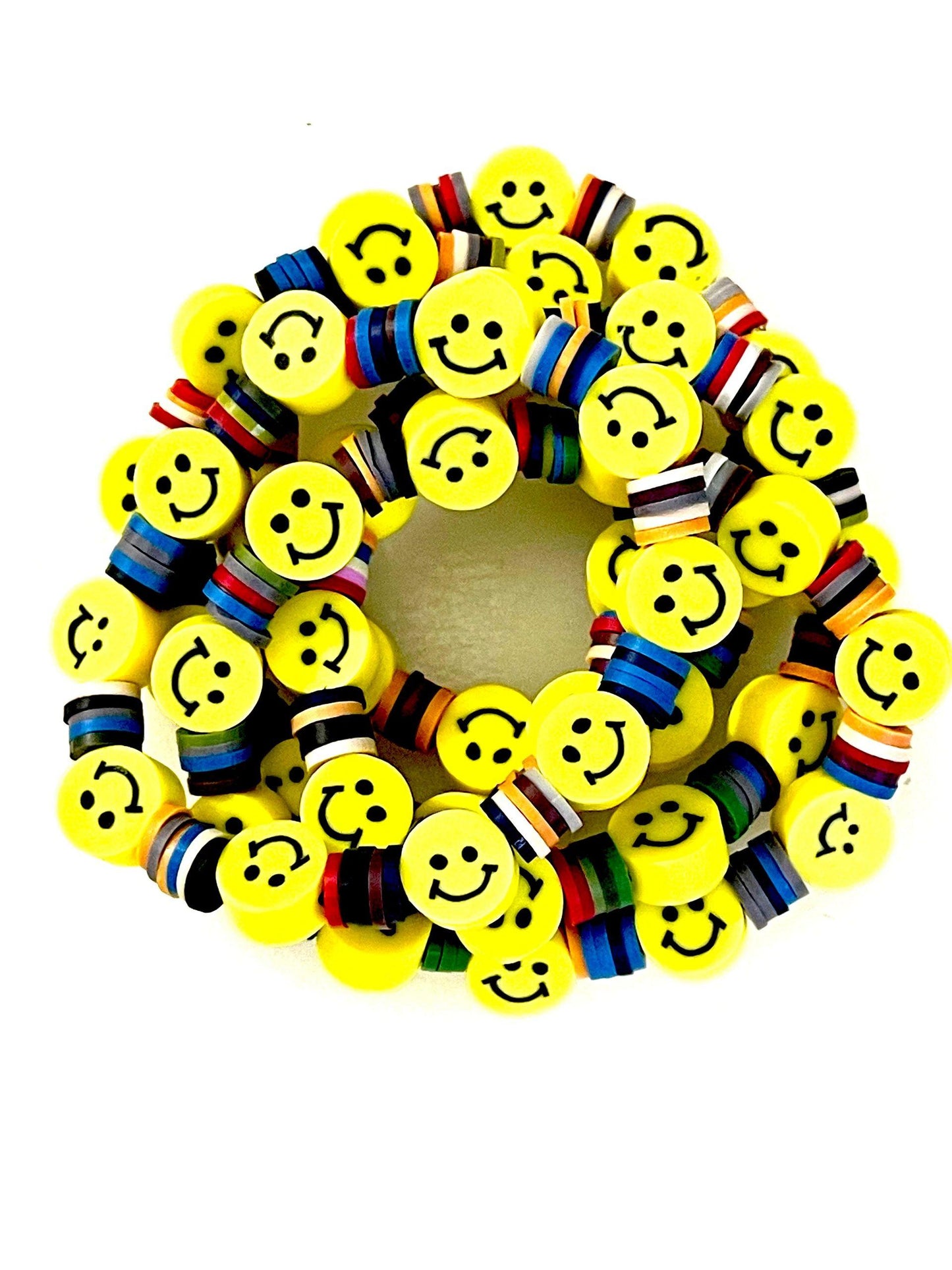 Smiley Kids Elastic Bracelets