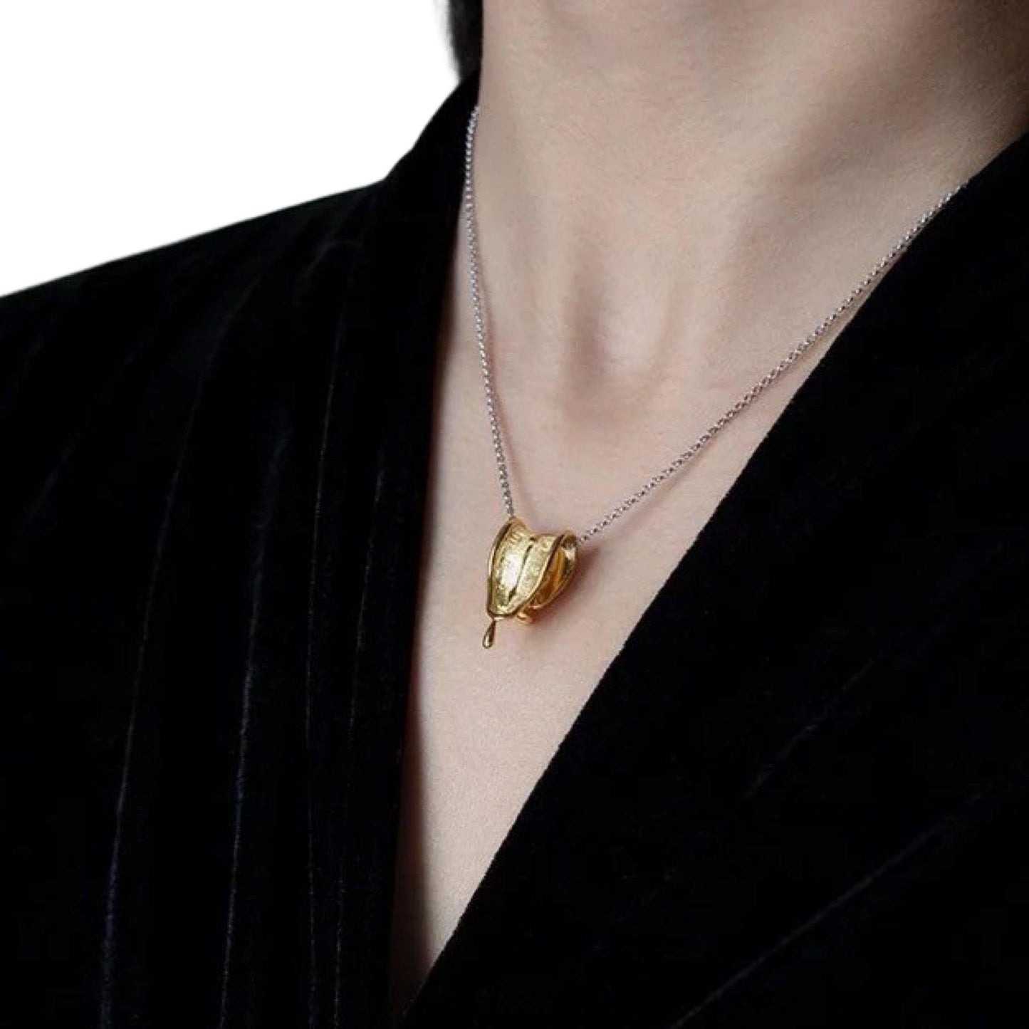 Melting Clocks Necklace