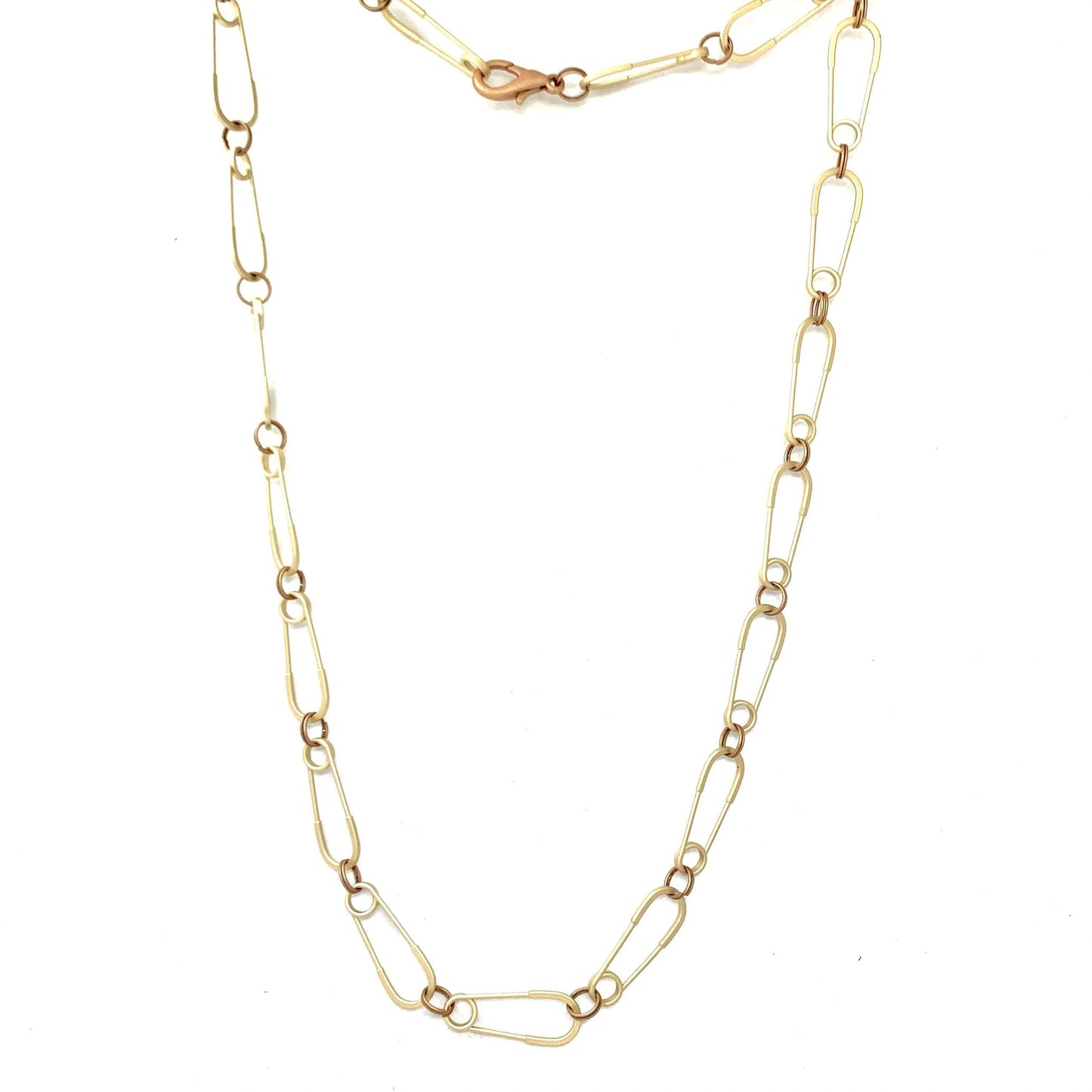 Safety Pin Long Necklace