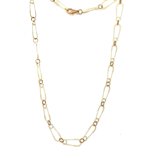 Safety Pin Long Necklace