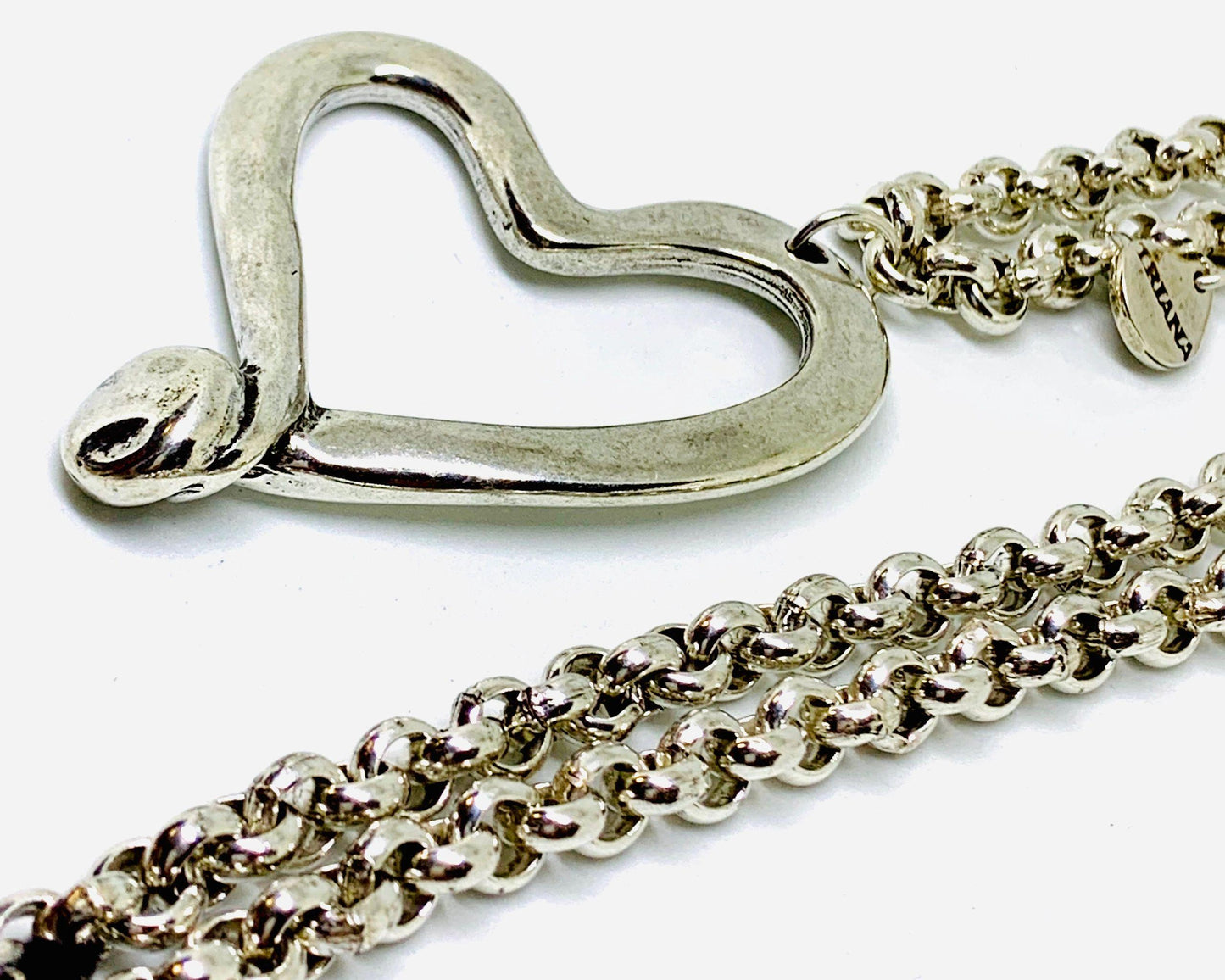 Triana Silver Heart Necklace