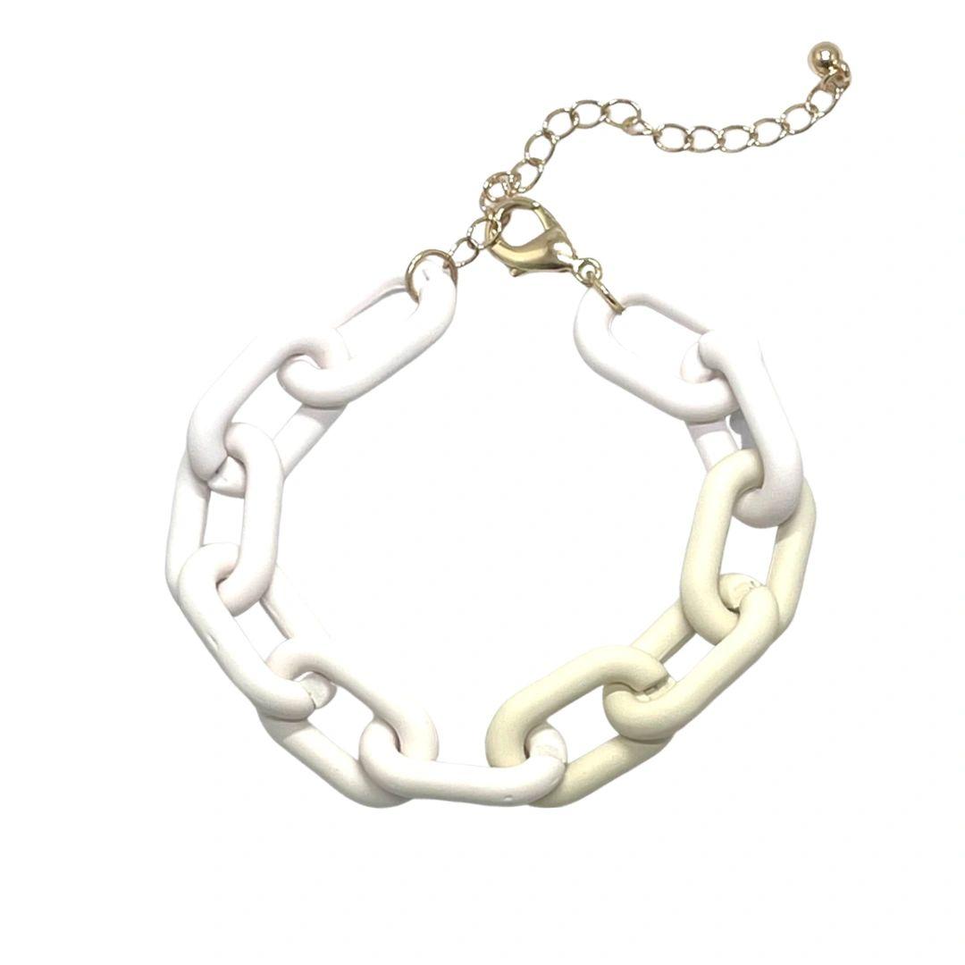Bulky Links Colored Bracelet - Fall Spring Edition