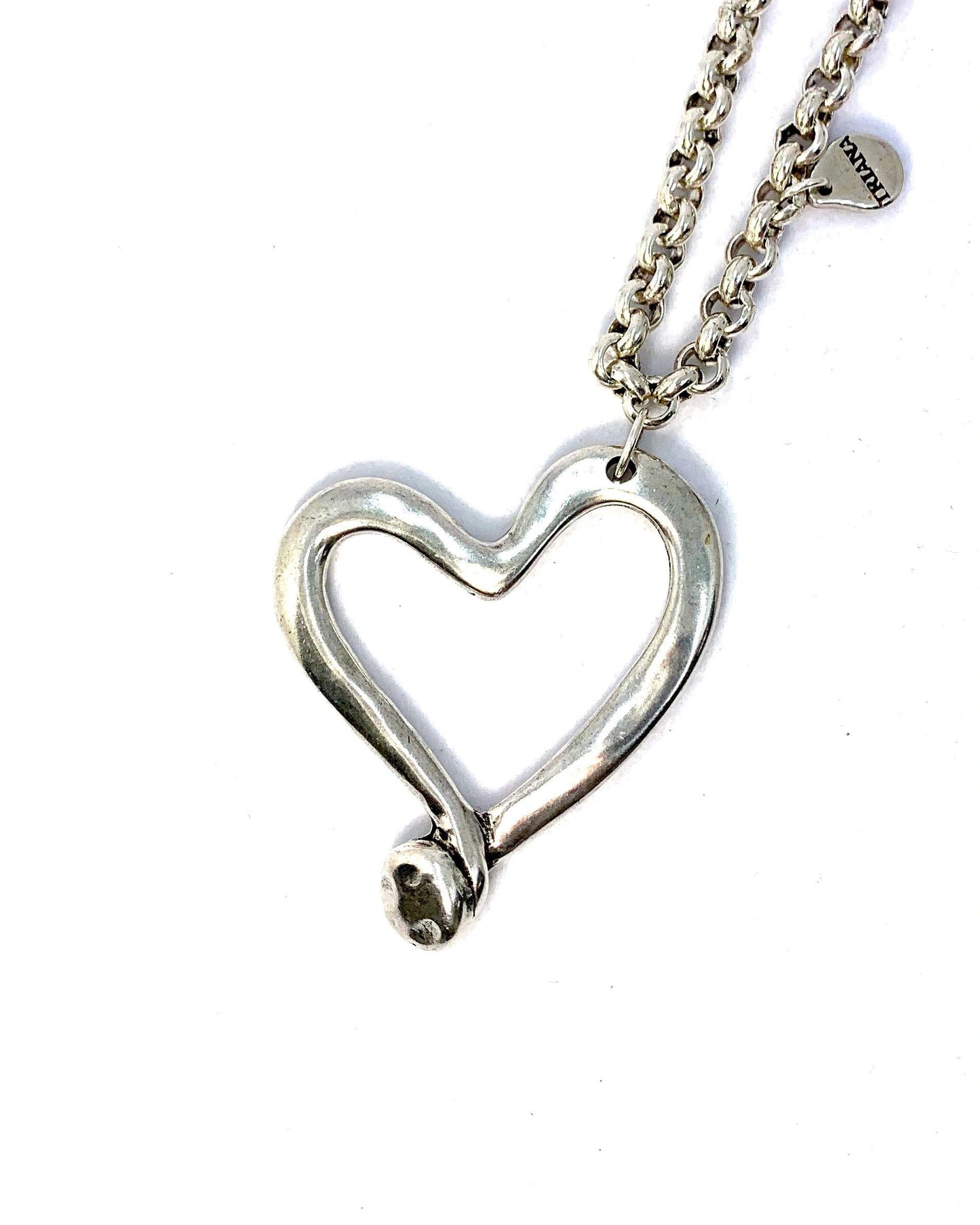 Triana Silver Heart Necklace