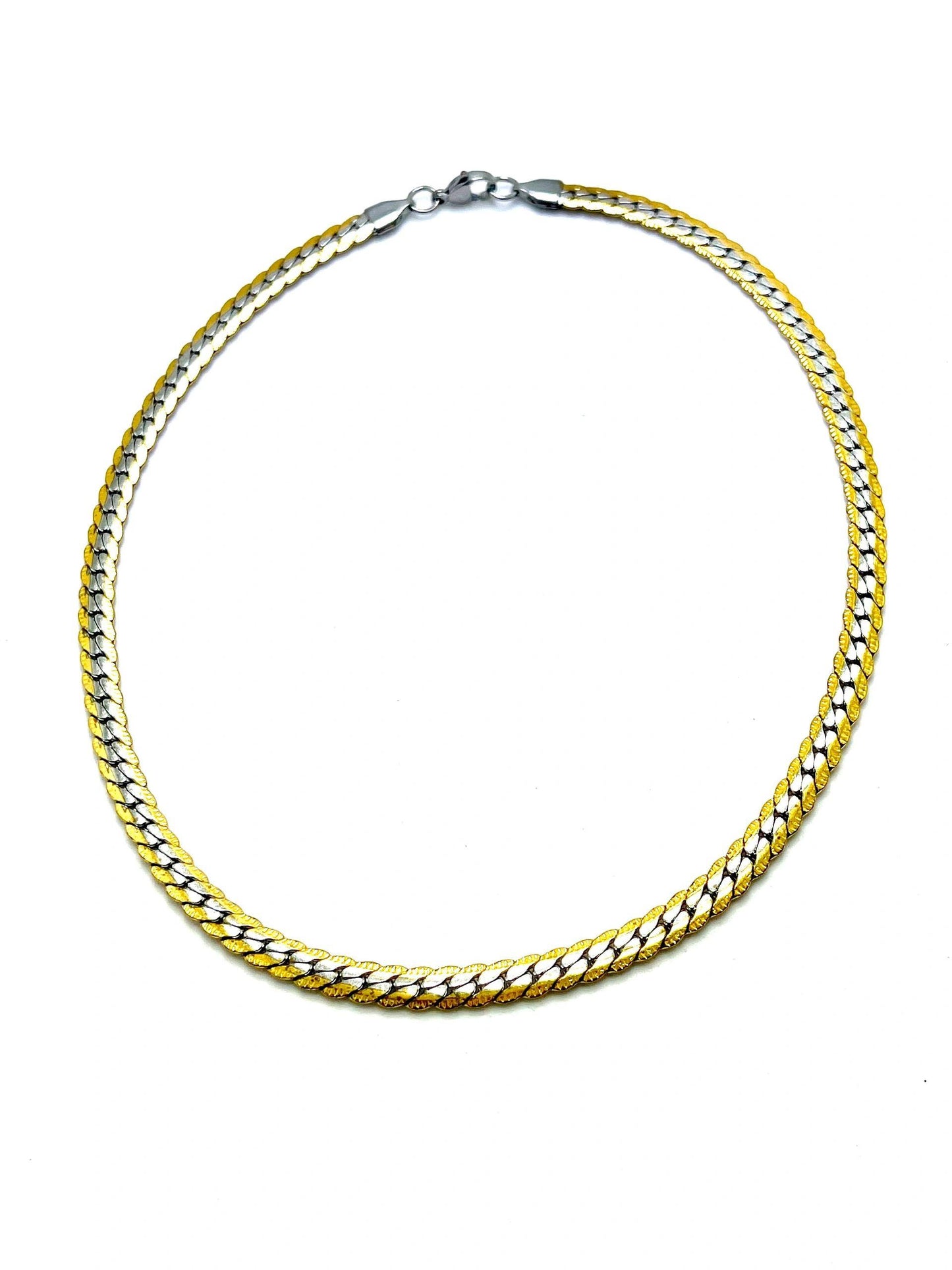 Two-Tone Stainless Steel Necklace
