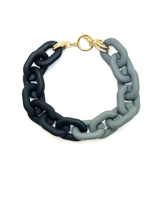 Bulky Links Colored Bracelet - Fall Spring Edition