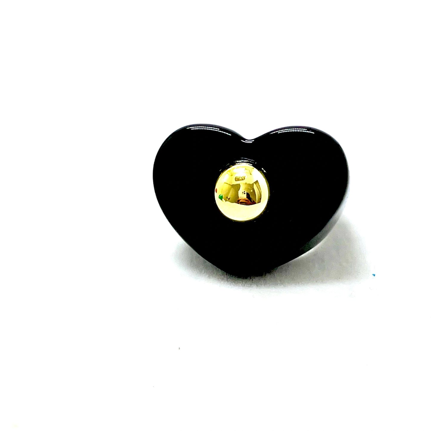 Acrylic Heart Vintage Rings