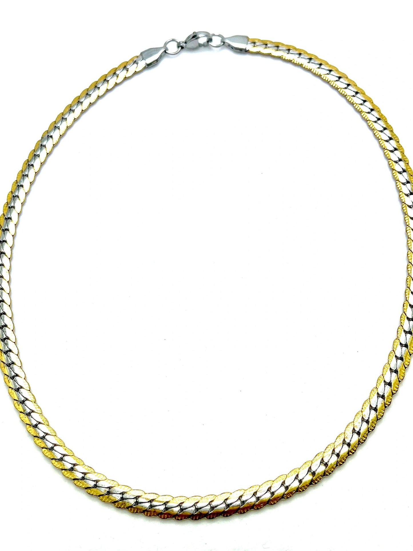 Two-Tone Stainless Steel Necklace