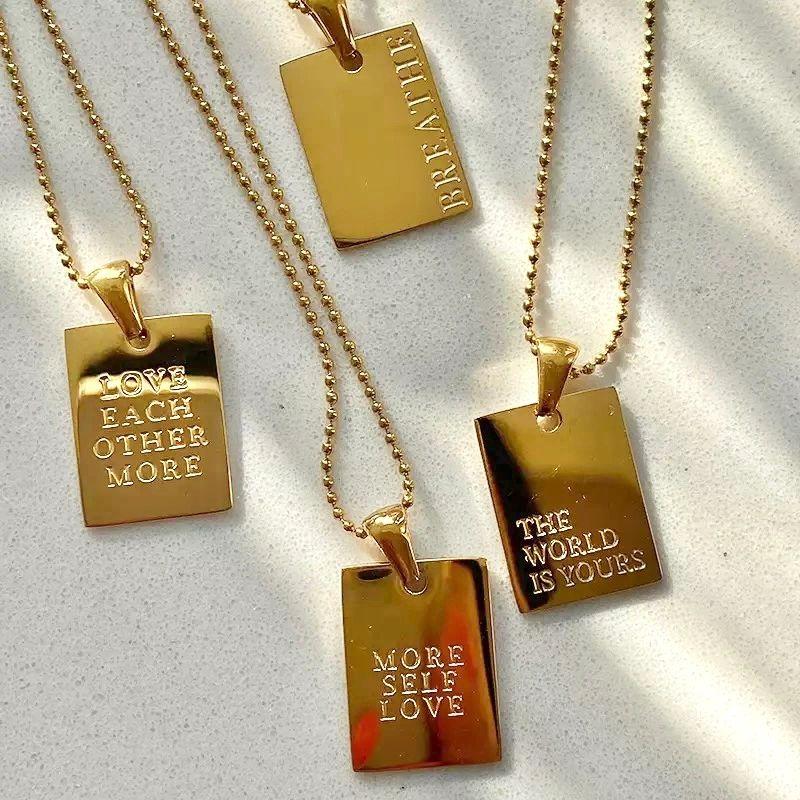 Letters to You - Engraved Necklace