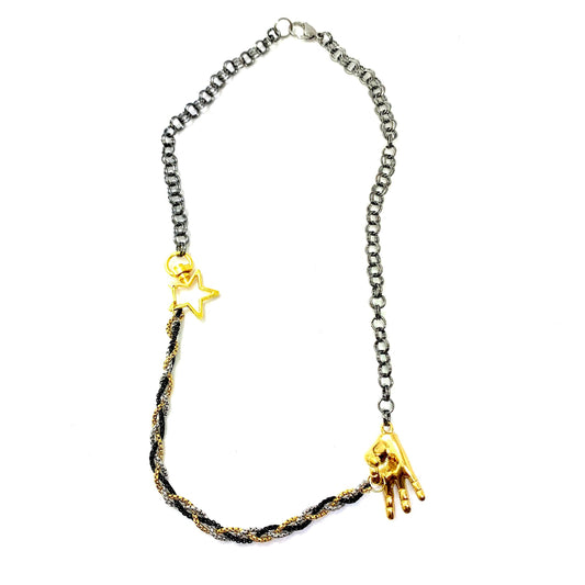 OK, All Good - Mixed Braided Necklace