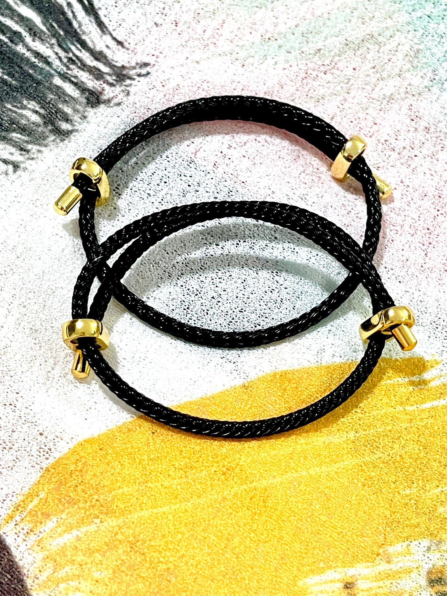 Braided Wire Colored Bracelet Set