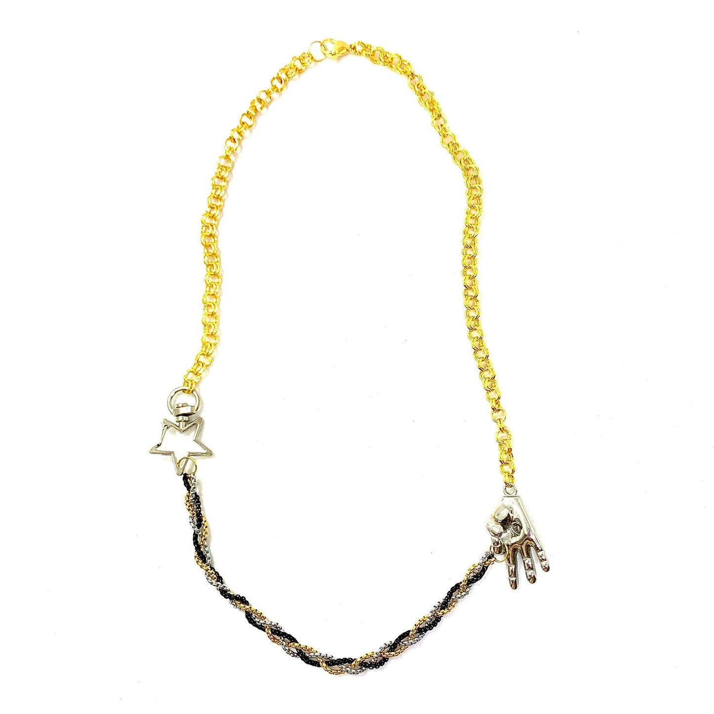 OK, All Good - Mixed Braided Necklace