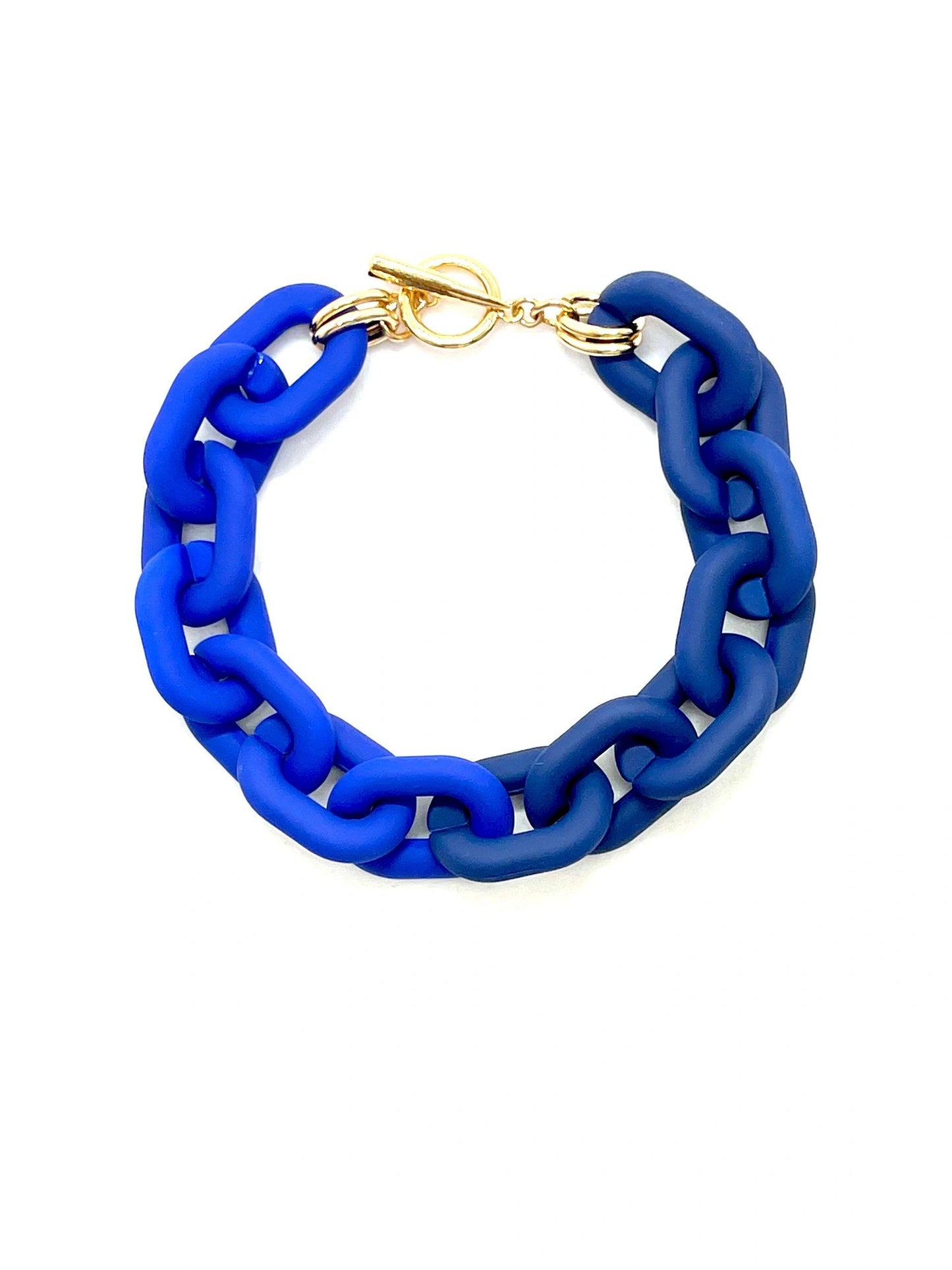 Bulky Links Colored Bracelet - Fall Spring Edition