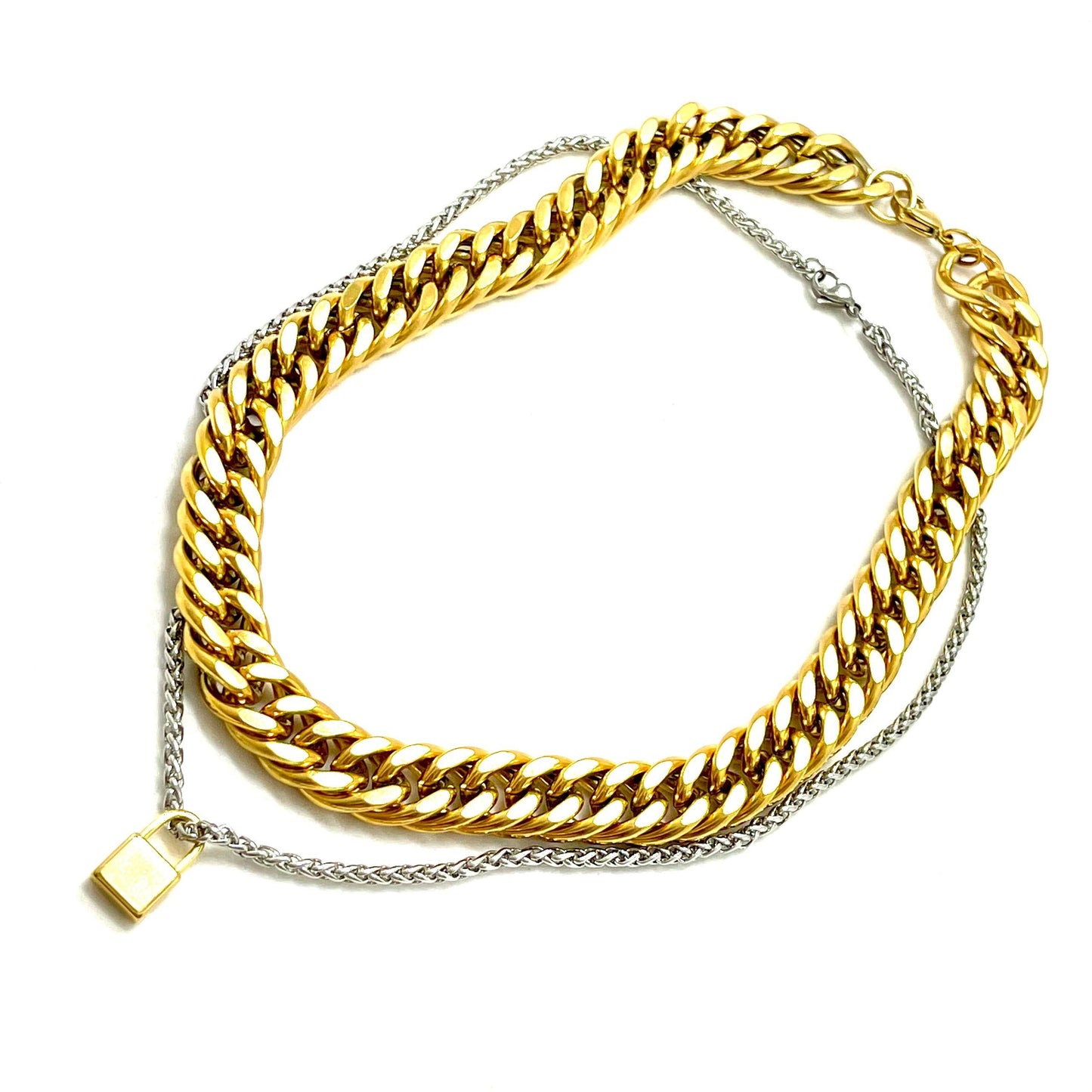 Golden Statement Padlock Mixed Set